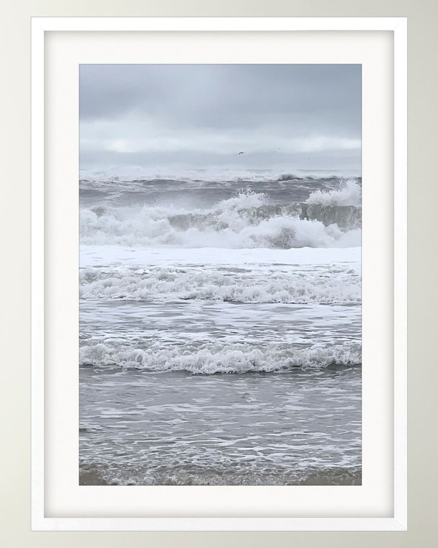 "Cool Coastal I" Framed Giclee on Paper